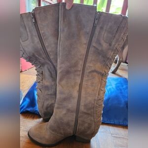 Fergalicious Tan Over the Knee Boots